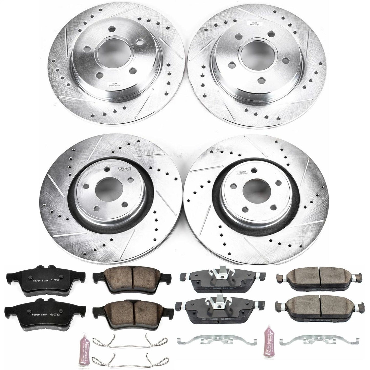 PowerStop Front & Rear Z23 Evolution Sport Brake Kit | Ford Focus (15-18) (K7233)