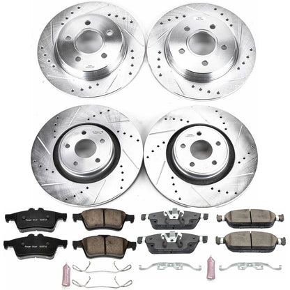 PowerStop Front & Rear Z23 Evolution Sport Brake Kit | Ford Focus (15-18) (K7233)