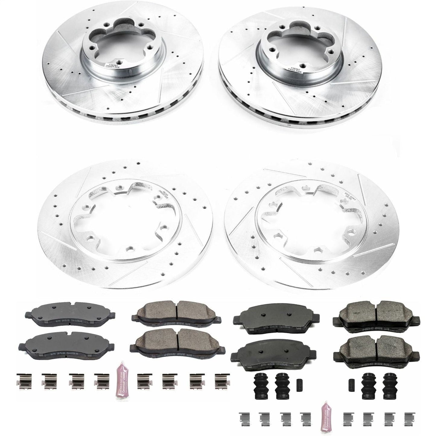 PowerStop Front & Rear Z23 Evolution Sport Brake Kit | Ford Transit-350 HD (15-18) (K7234)