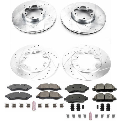 PowerStop Front & Rear Z23 Evolution Sport Brake Kit | Ford Transit-350 HD (15-18) (K7234)