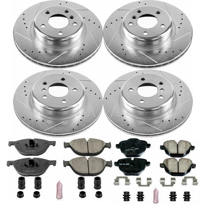 PowerStop Front & Rear Z23 Evolution Sport Brake Kit | BMW 528i (12-13) (K7236)