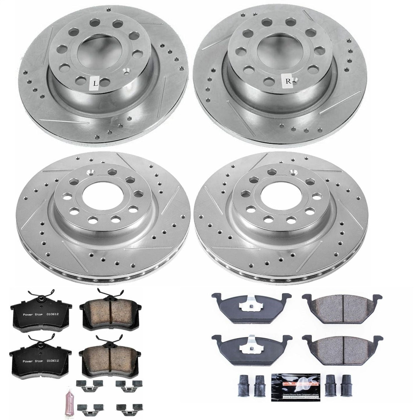 PowerStop Front & Rear Z23 Evolution Sport Brake Kit | Volkswagen Jetta (13-15) (K7242)