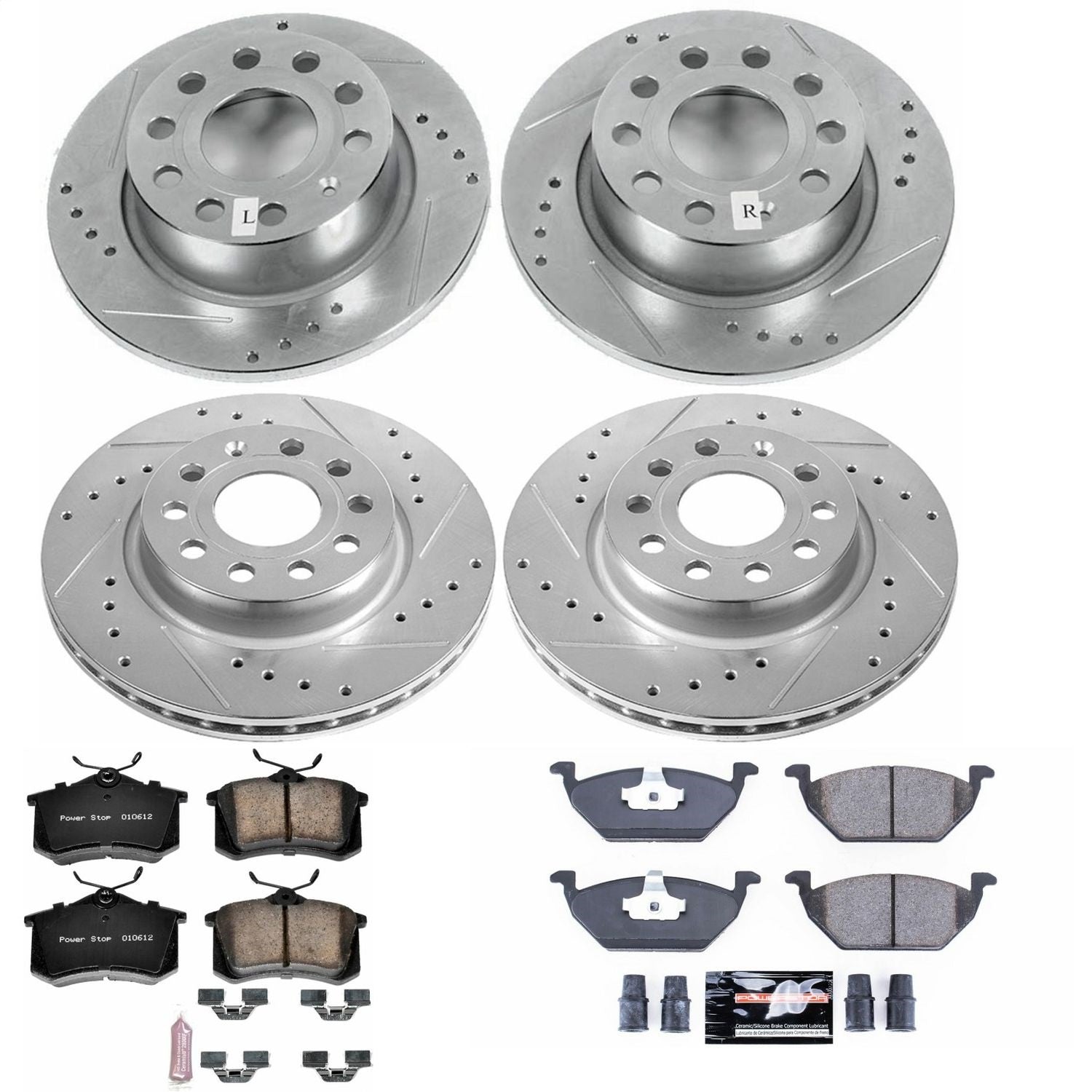 PowerStop Front & Rear Z23 Evolution Sport Brake Kit | Volkswagen Jetta (13-15) (K7242)