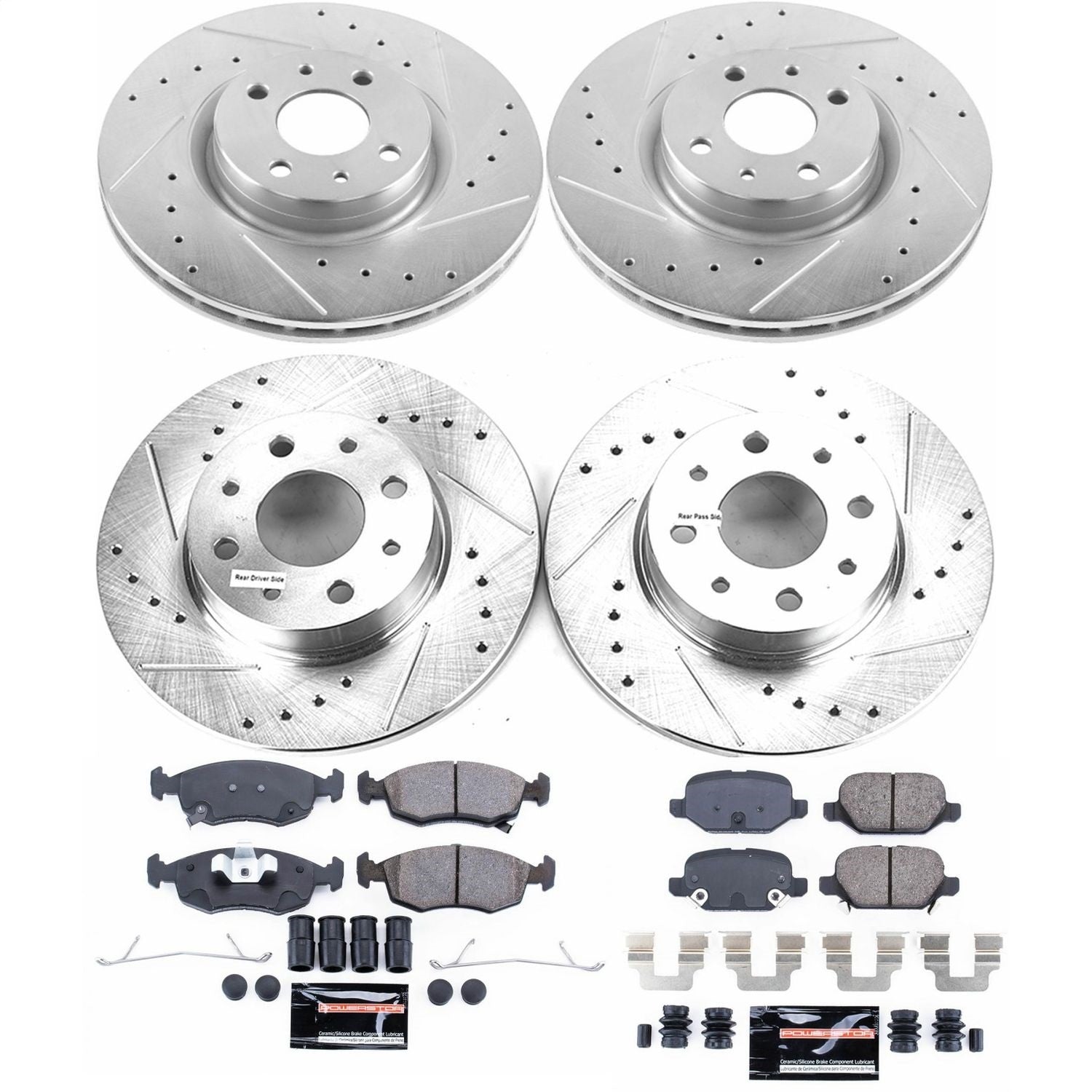 PowerStop Front & Rear Z23 Evolution Sport Brake Kit | Fiat 500 (13-18) (K7245)