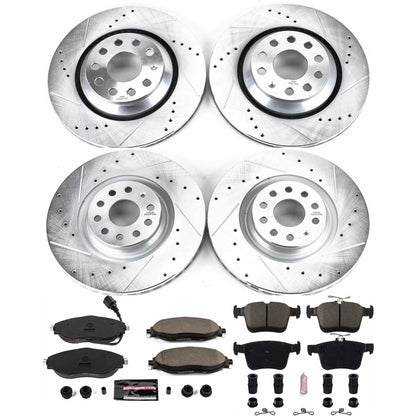 PowerStop Front & Rear Z23 Evolution Sport Brake Kit | Volkswagen Golf R (15-19) (K7253)