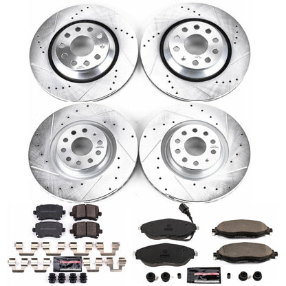 PowerStop Front & Rear Z23 Evolution Sport Brake Kit | Volkswagen CC (12-17) (K7254)