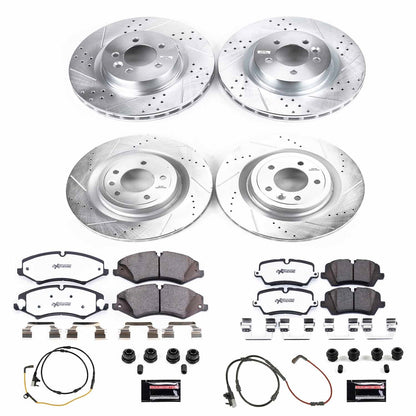 PowerStop Front & Rear Z36 Truck & Tow Brake Kit | Land Rover Discovery (17) (K7260-36)