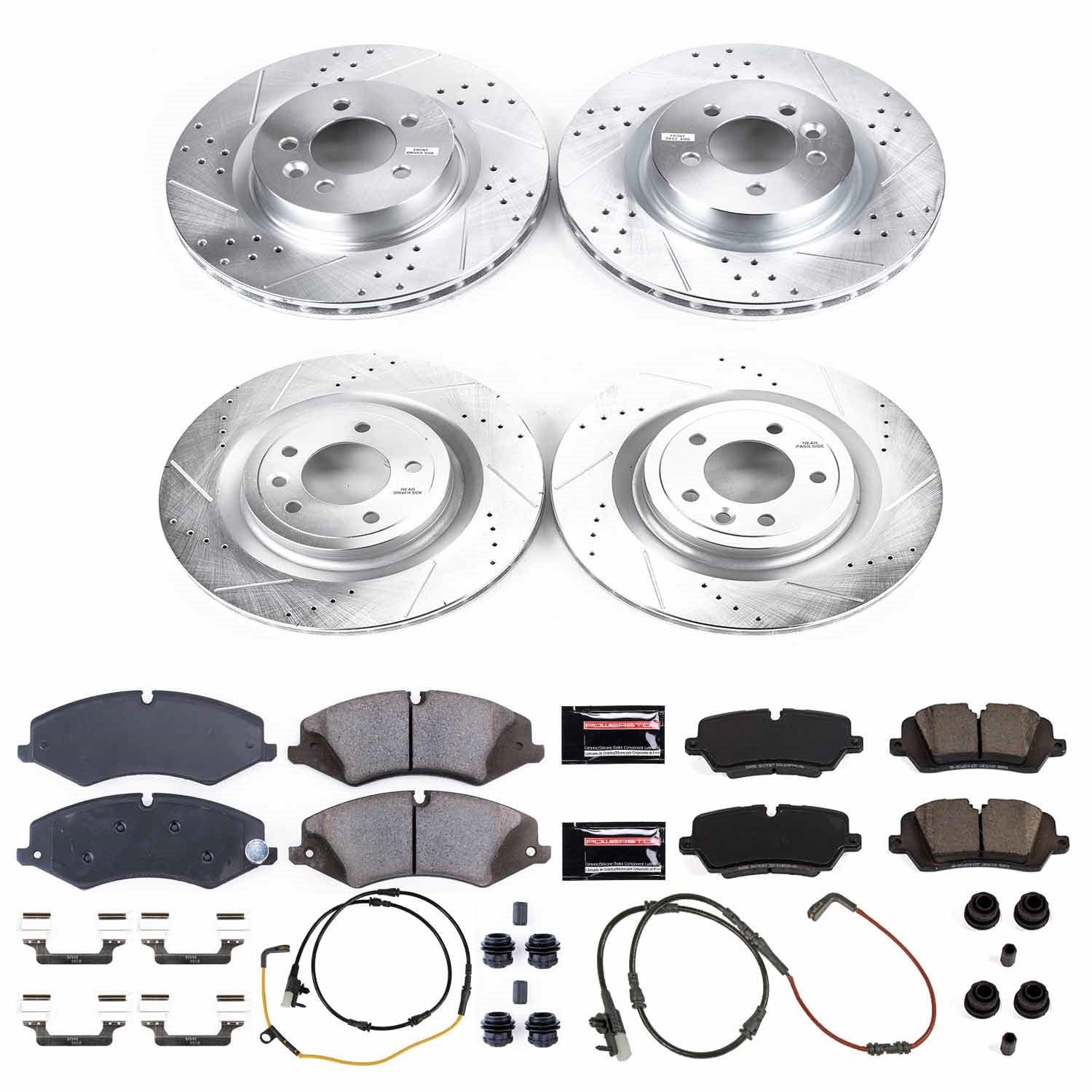PowerStop Front & Rear Z23 Evolution Sport Brake Kit | Land Rover Discovery (17) (K7260)