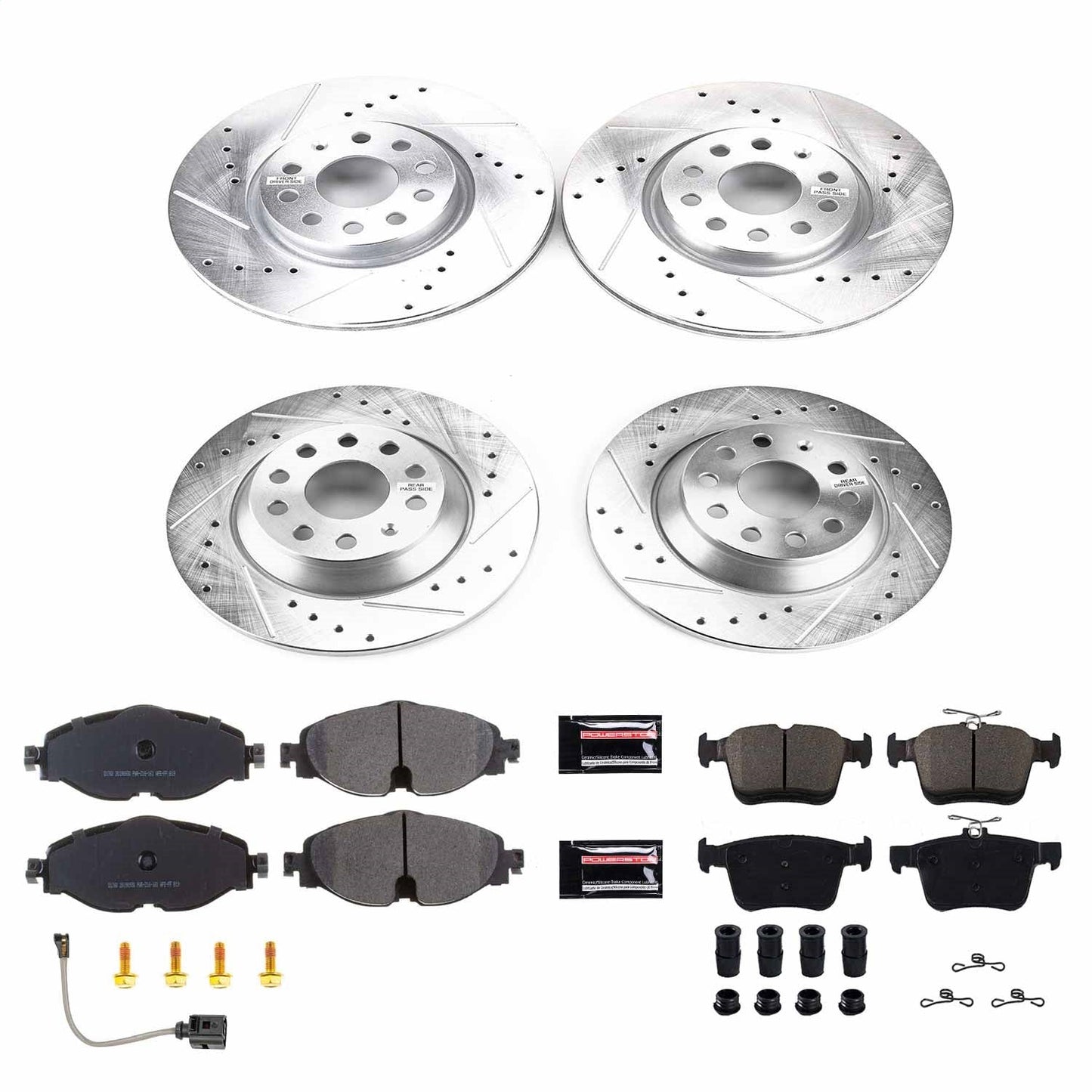 PowerStop Z23 Evolution Sport Front & Rear Brake Kit | Audi TT Quattro (16-18) (K7278)