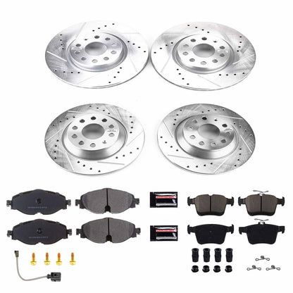 PowerStop Z23 Evolution Sport Front & Rear Brake Kit | Audi TT Quattro (16-18) (K7278)