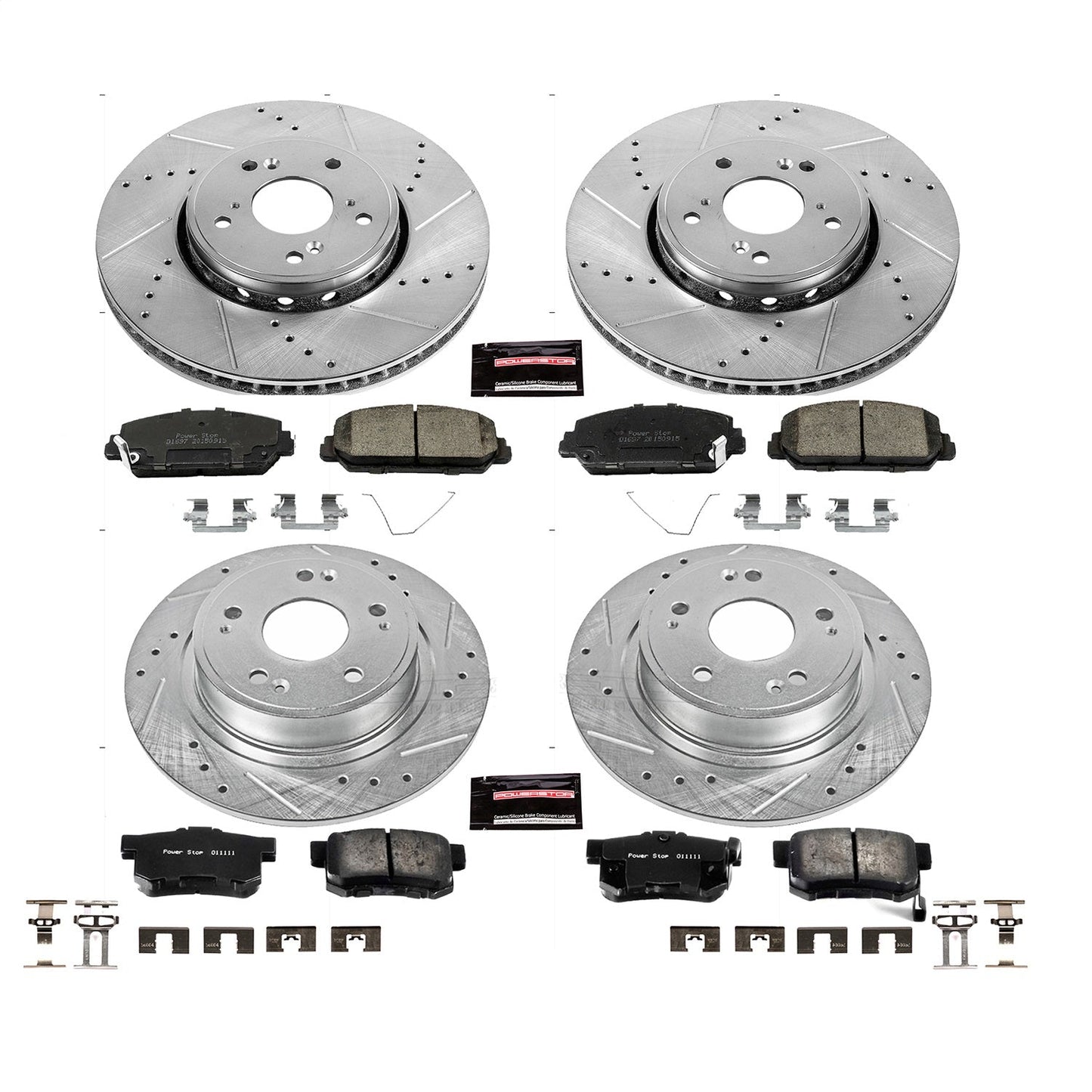 PowerStop Front & Rear Z23 Evolution Sport Brake Kit | Acura ILX (16) (K7283)