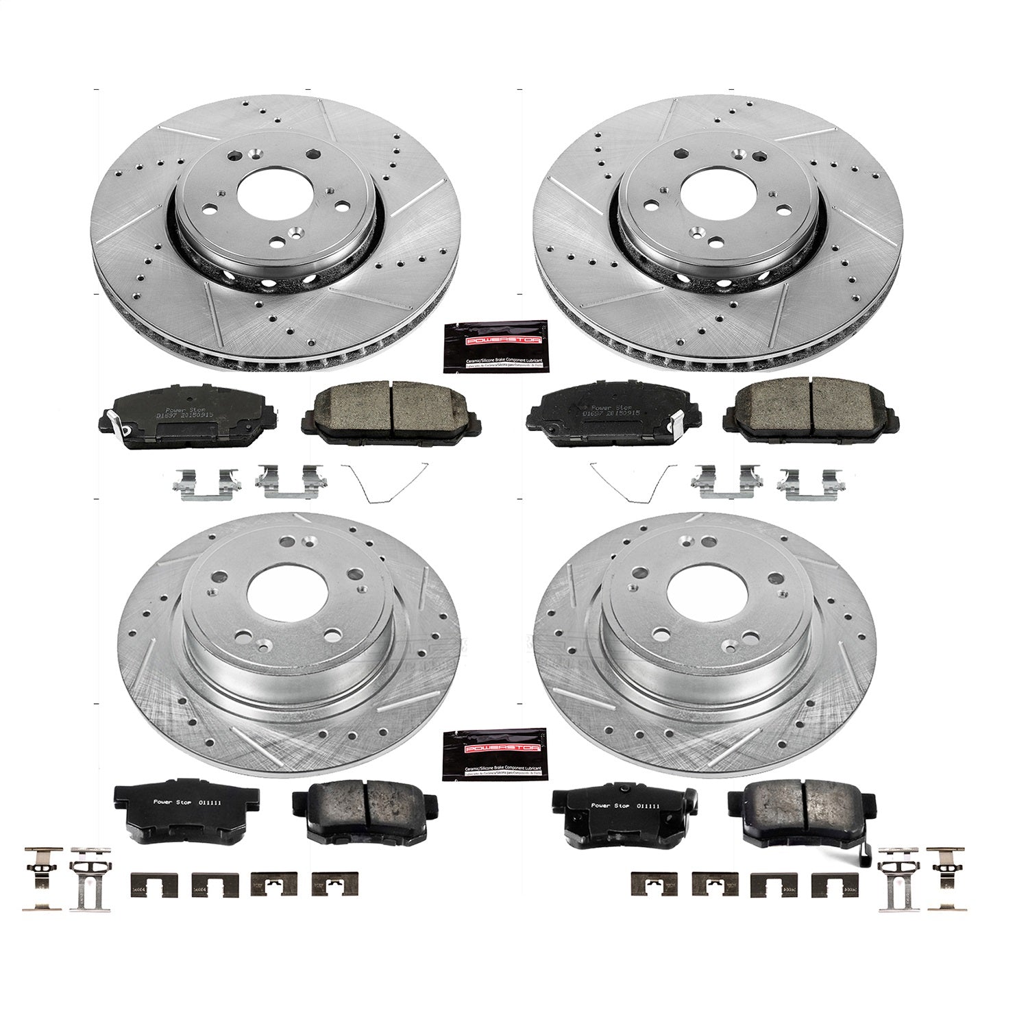 PowerStop Front & Rear Z23 Evolution Sport Brake Kit | Acura ILX (16) (K7283)
