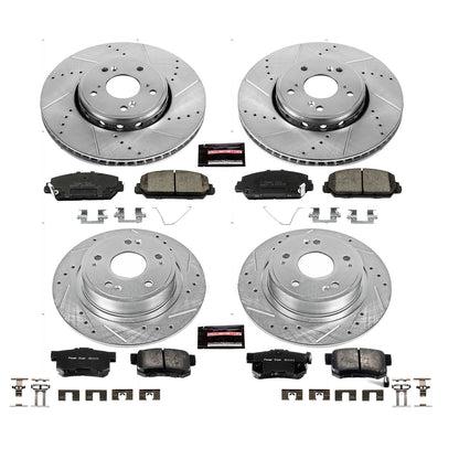 PowerStop Front & Rear Z23 Evolution Sport Brake Kit | Acura ILX (16) (K7283)
