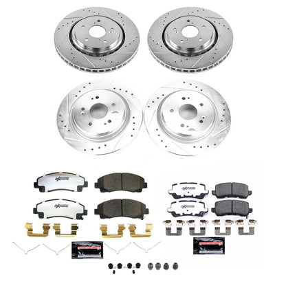 PowerStop Front and Rear Z26 Street Brake Kit | Acura TLX (15-20) (K7284-26)