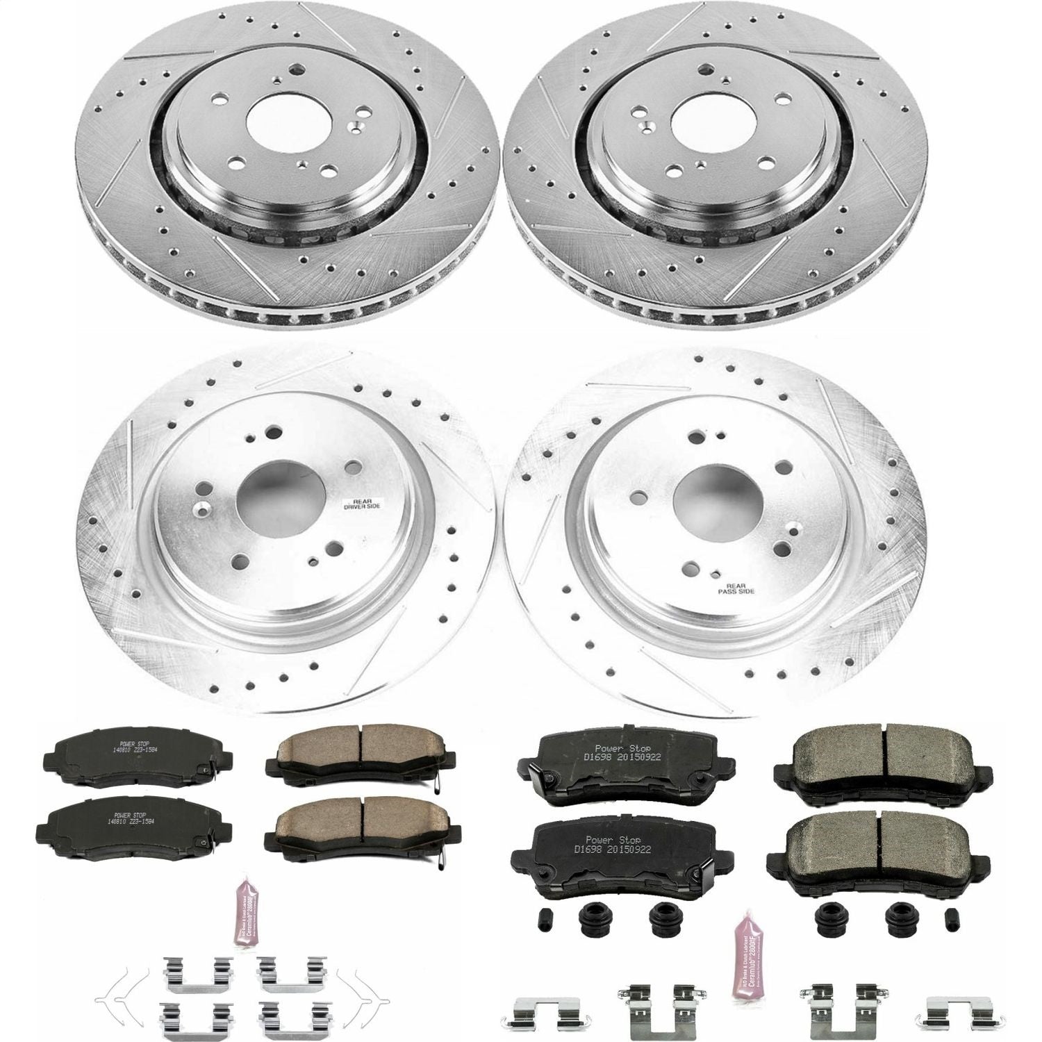 PowerStop Front & Rear Z23 Evolution Sport Brake Kit | Acura TLX (15-19) (K7284)