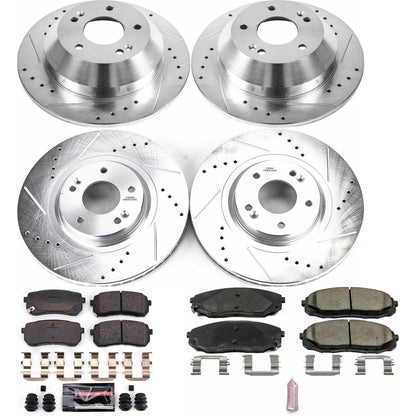 PowerStop Front & Rear Z23 Evolution Sport Brake Kit | Kia Sedona (15-19) (K7286)