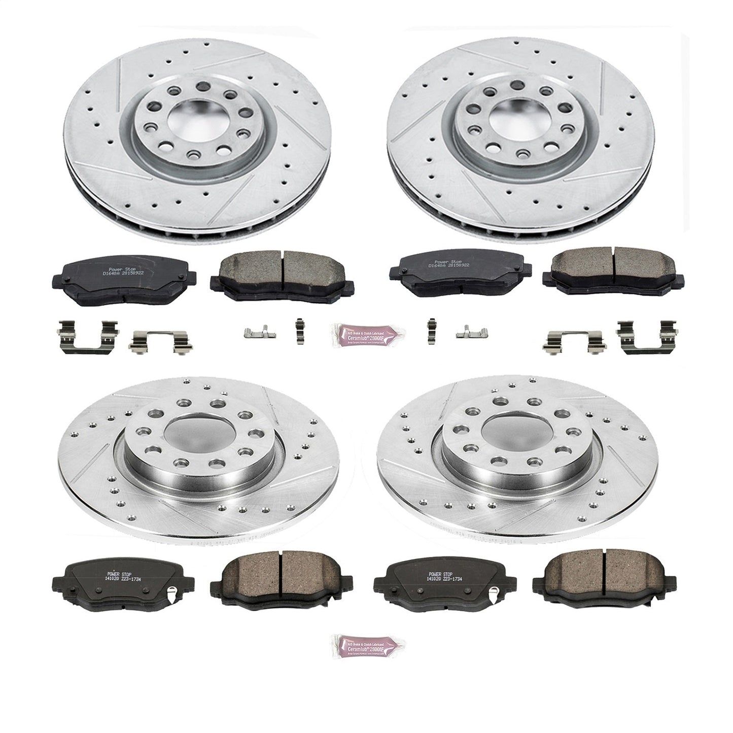 PowerStop Front & Rear Z23 Evolution Sport Brake Kit | Chrysler 200 (15-17) (K7288)