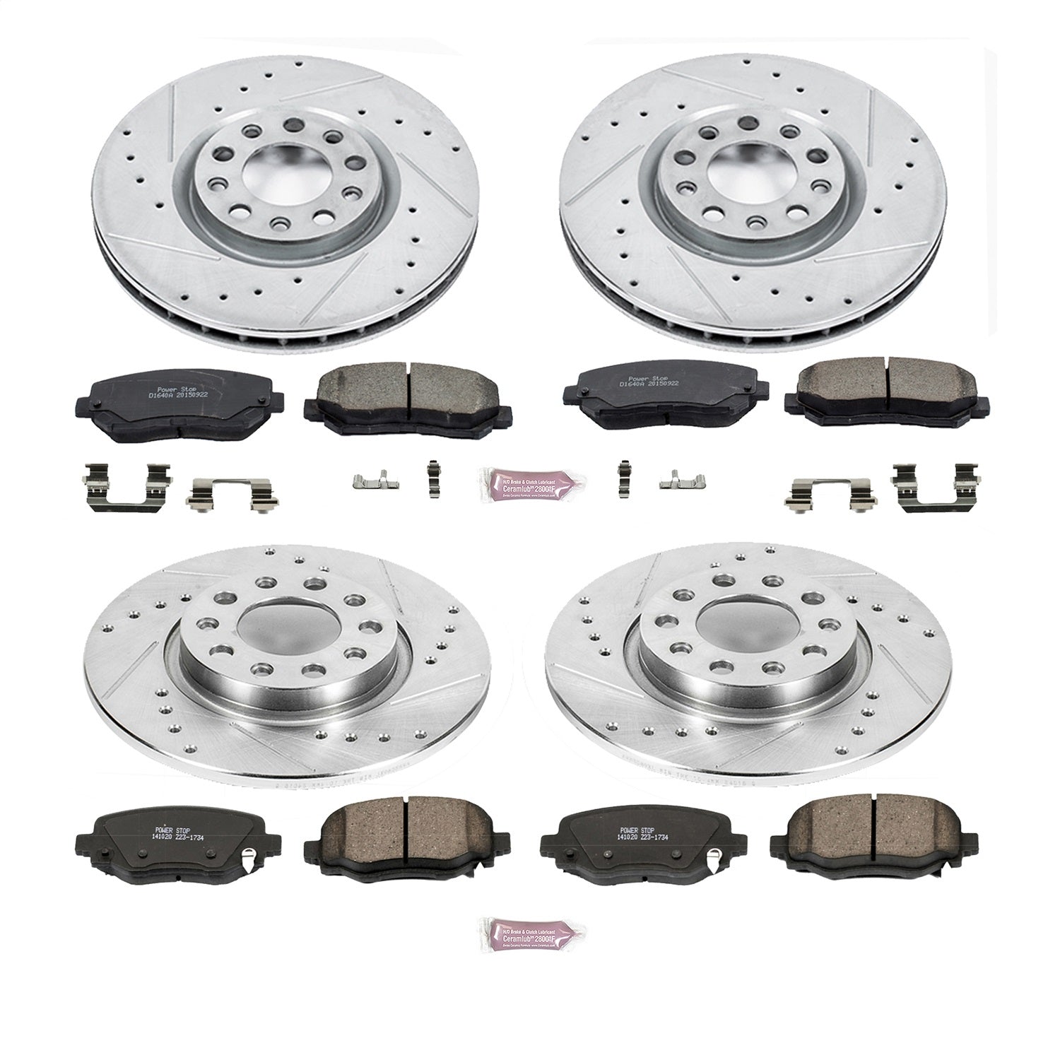 PowerStop Front & Rear Z23 Evolution Sport Brake Kit | Chrysler 200 (15-17) (K7288)