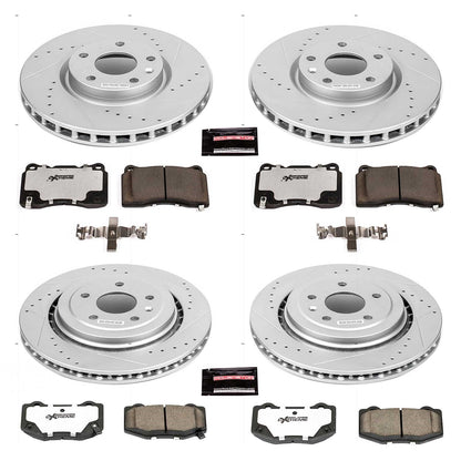 PowerStop Front & Rear Z26 Street Warrior Brake Kit | Chevrolet Corvette (15-19) (K7291-26)
