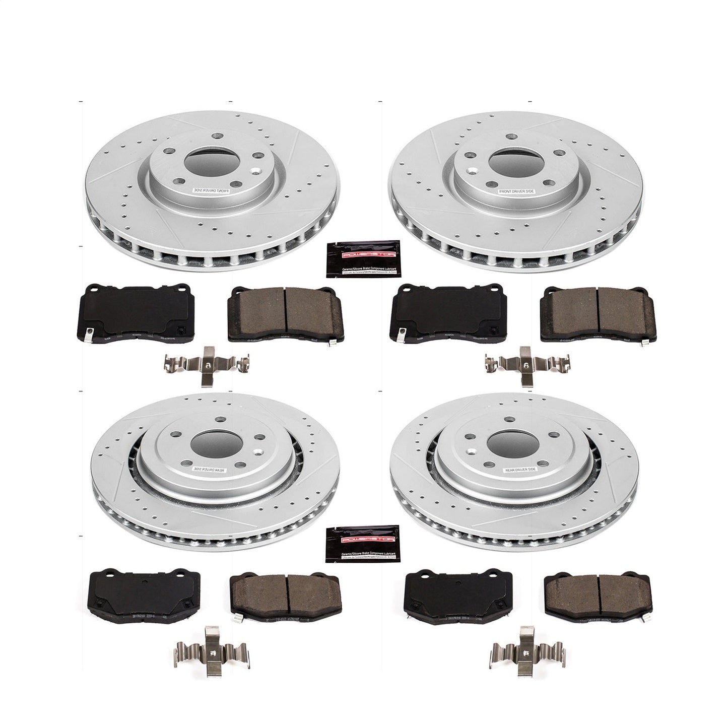 PowerStop Front & Rear Z23 Evolution Sport Brake Kit | Chevrolet Corvette (15-19) (K7291)