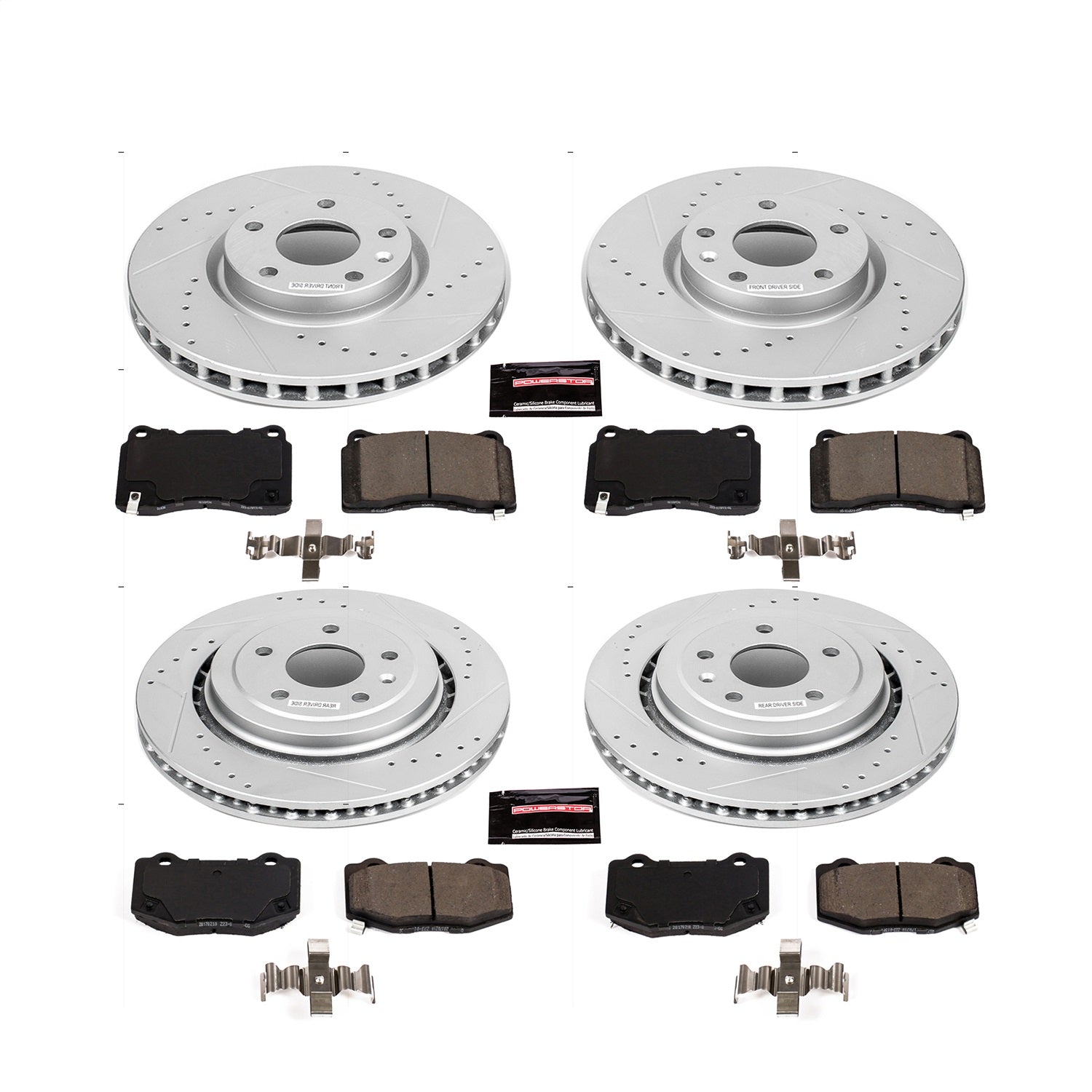 PowerStop Front & Rear Z23 Evolution Sport Brake Kit | Chevrolet Corvette (15-19) (K7291)