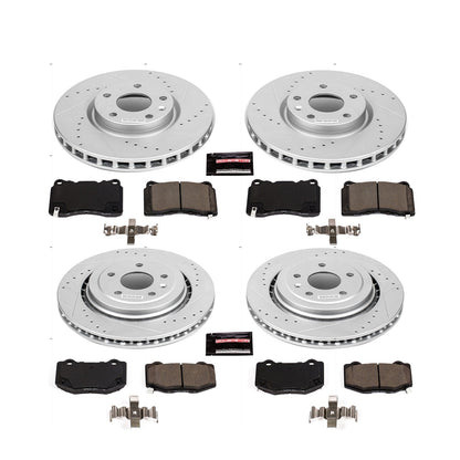 PowerStop Front & Rear Z23 Evolution Sport Brake Kit | Chevrolet Corvette (15-19) (K7291)