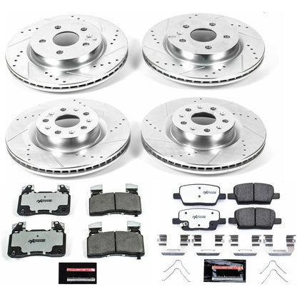 PowerStop Front & Rear Z26 Street Warrior Brake Kit | Cadillac CT6 (16-18) (K7292-26)