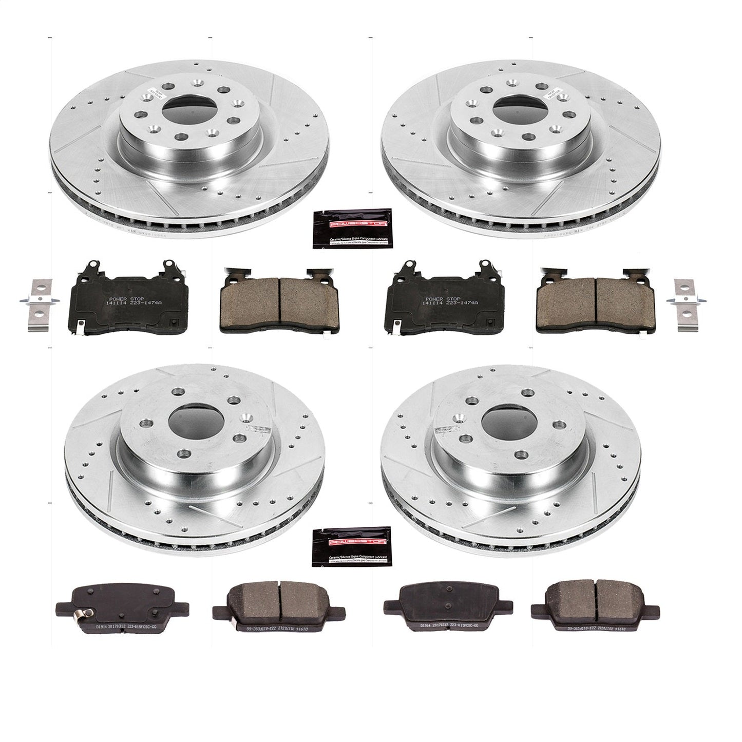 PowerStop Front & Rear Z23 Evolution Sport Brake Kit | Cadillac CT6 (16-18) (K7292)