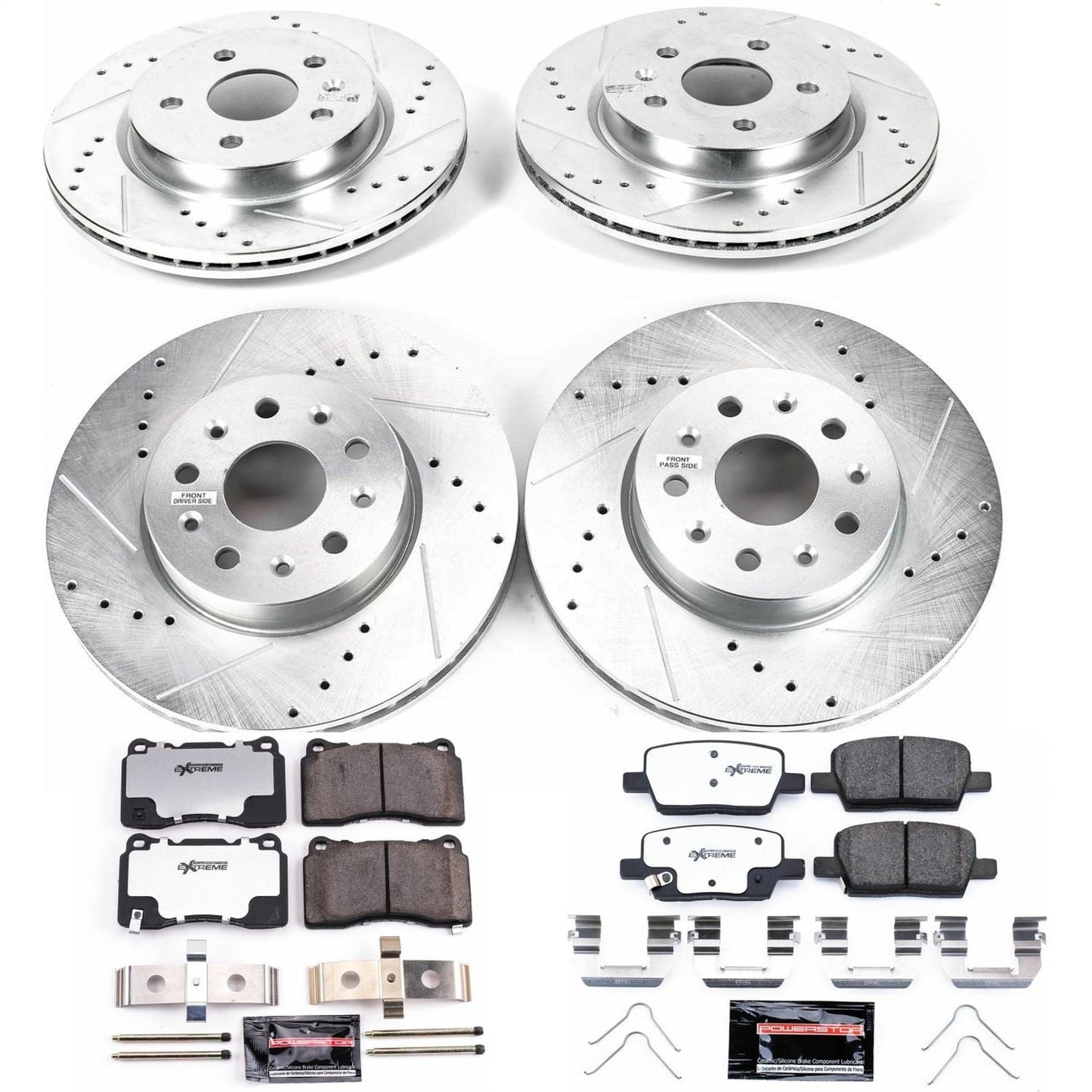 PowerStop Front & Rear Z26 Street Warrior Brake Kit | Chevrolet Camaro (16-19) (K7293-26)