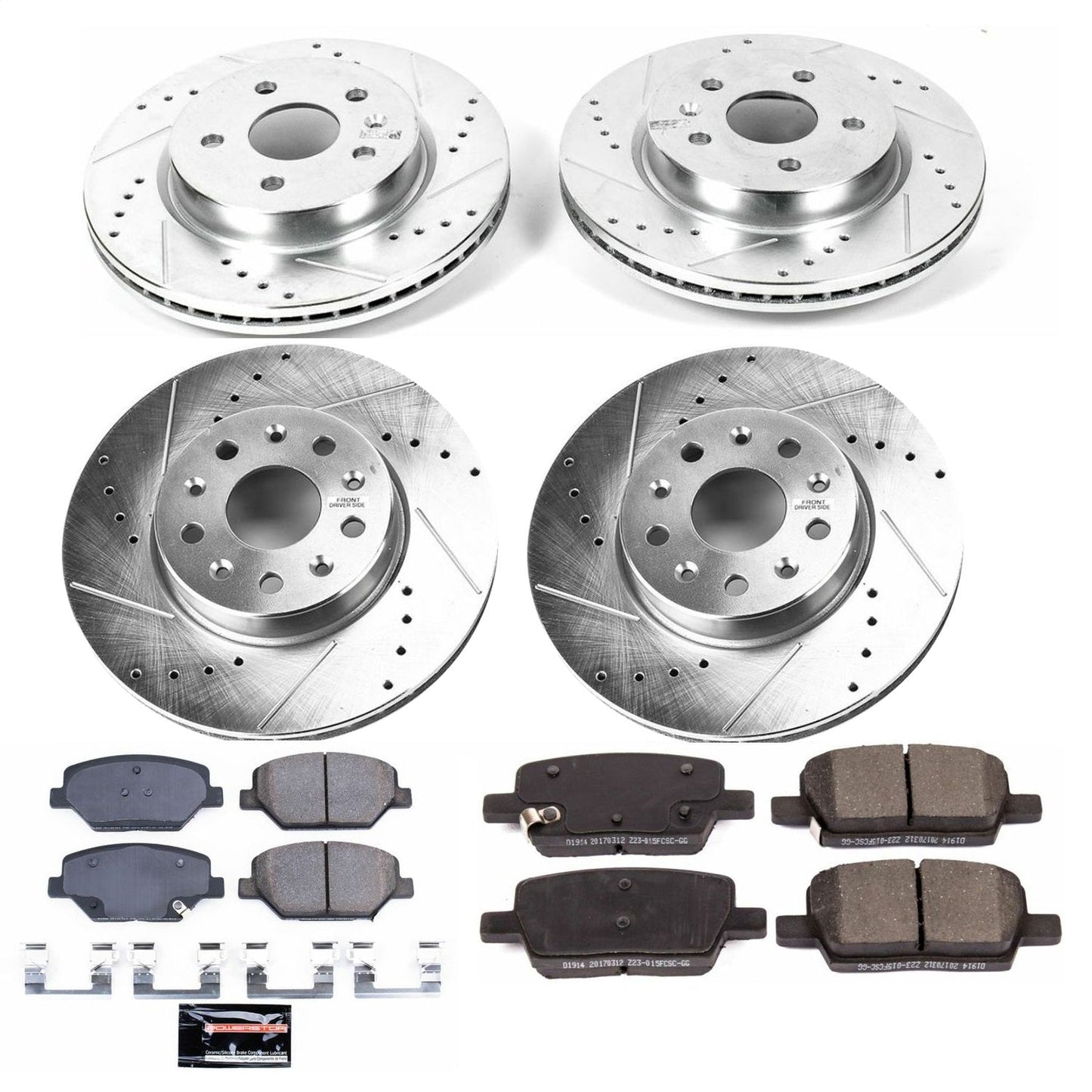 PowerStop Front & Rear Z23 Evolution Sport Brake Kit | Chevrolet Camaro (16-19) (K7296)