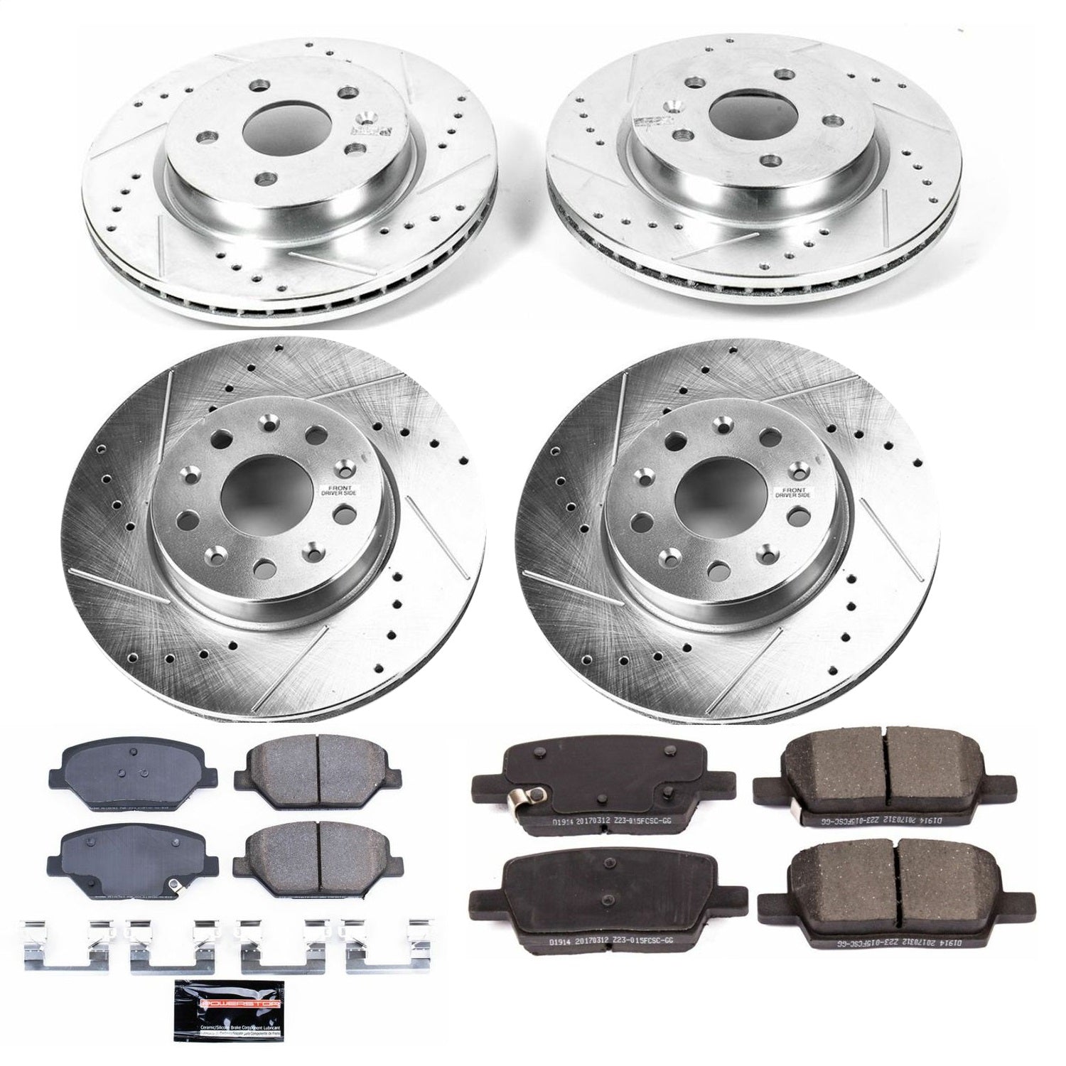 PowerStop Front & Rear Z23 Evolution Sport Brake Kit | Chevrolet Camaro (16-19) (K7296)
