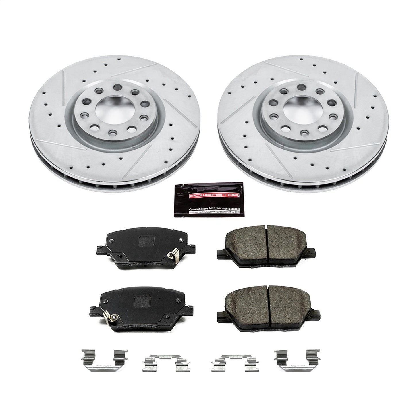 PowerStop Front Z23 Evolution Sport Brake Kit | Fiat 500X (16-18) (K7299)