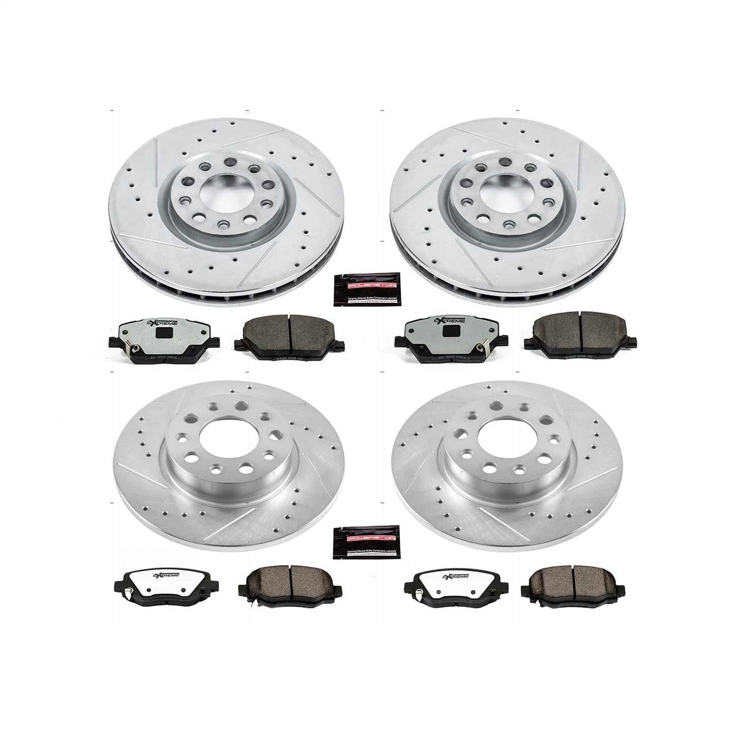 PowerStop Front & Rear Z36 Truck & Tow Brake Kit | Fiat 500X (16-18) (K7300-36)