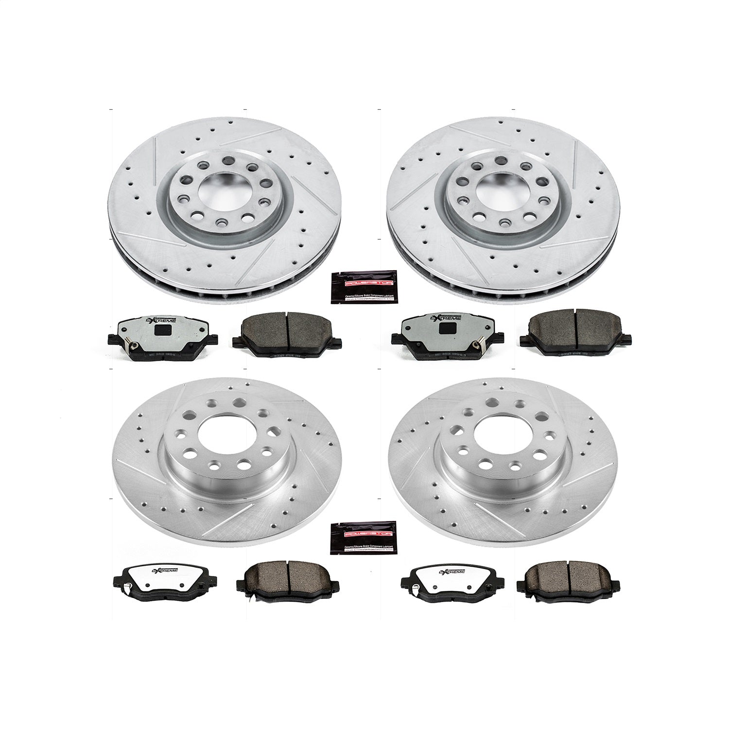 PowerStop Front & Rear Z36 Truck & Tow Brake Kit | Fiat 500X (16-18) (K7300-36)
