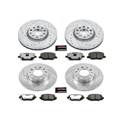PowerStop Front & Rear Z36 Truck & Tow Brake Kit | Fiat 500X (16-18) (K7300-36)