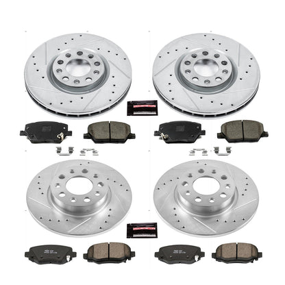 PowerStop Front & Rear Z23 Evolution Sport Brake Kit | Fiat 500X (16-18) (K7300)