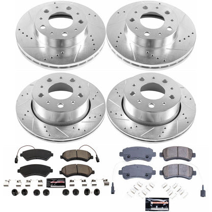 PowerStop Front & Rear Z23 Evolution Sport Brake Kit | Ram ProMaster 1500 (14-15) (K7304)