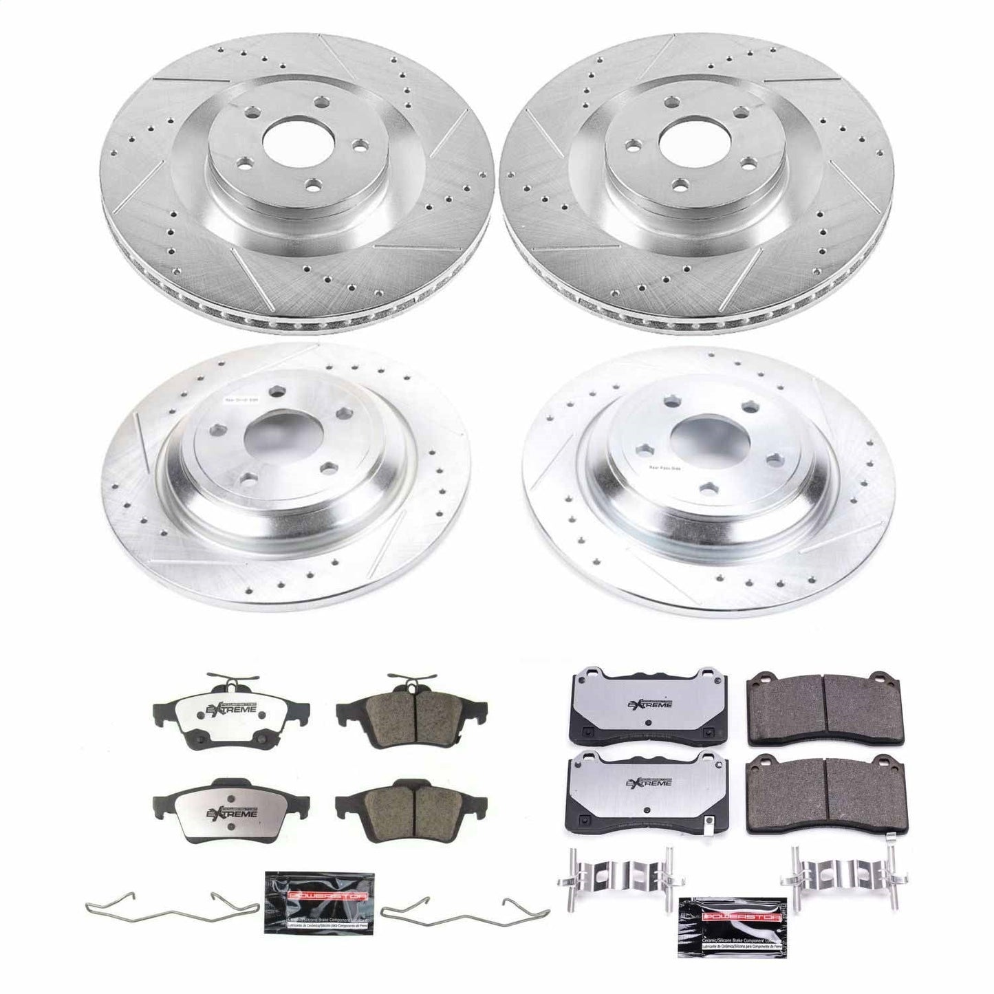 PowerStop Front & Rear Z26 Street Warrior Brake Kit | Ford Focus (16-18) (K7319-26)