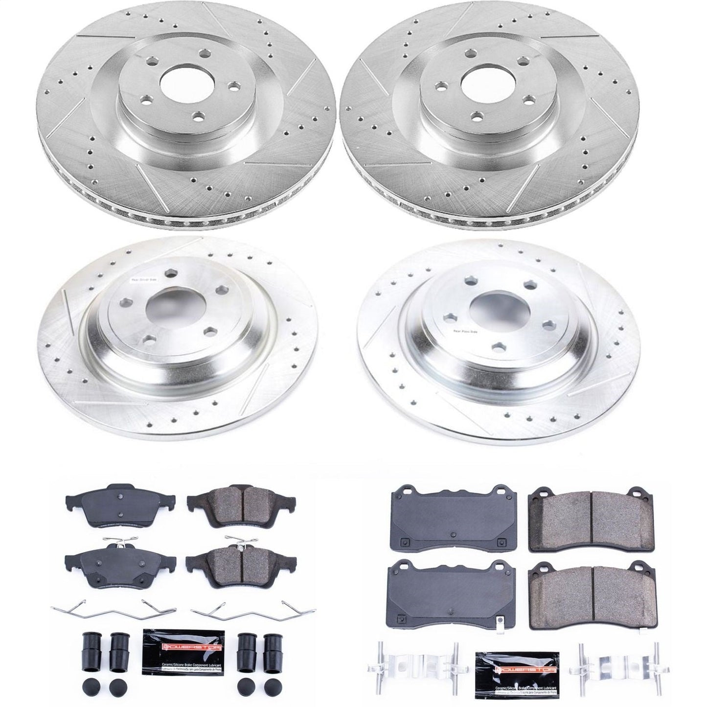 PowerStop Front & Rear Z23 Evolution Sport Brake Kit | Ford Focus (16-18) (K7319)