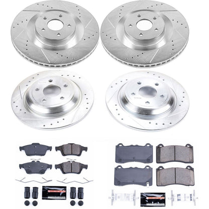 PowerStop Front & Rear Z23 Evolution Sport Brake Kit | Ford Focus (16-18) (K7319)