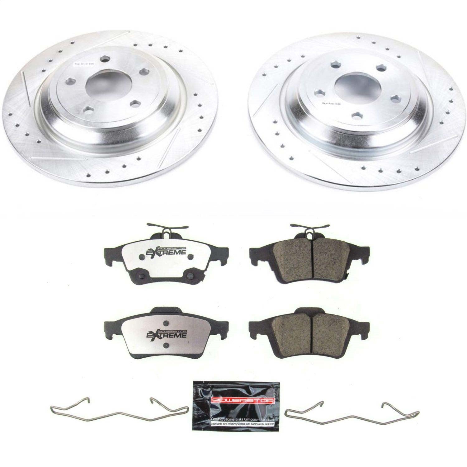 PowerStop Rear Z26 Street Warrior Brake Kit | Ford Focus (16-18) (K7320-26)