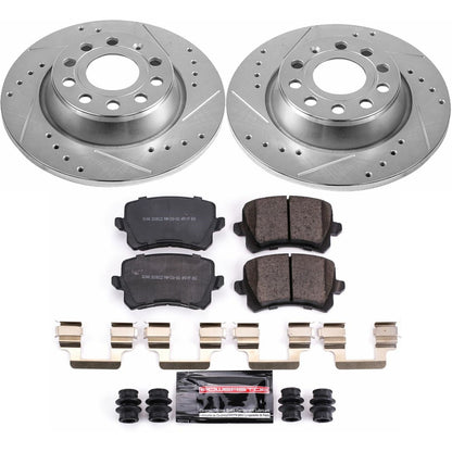 PowerStop Rear Z23 Evolution Sport Brake Kit | Audi Q3 (15) (K7324)