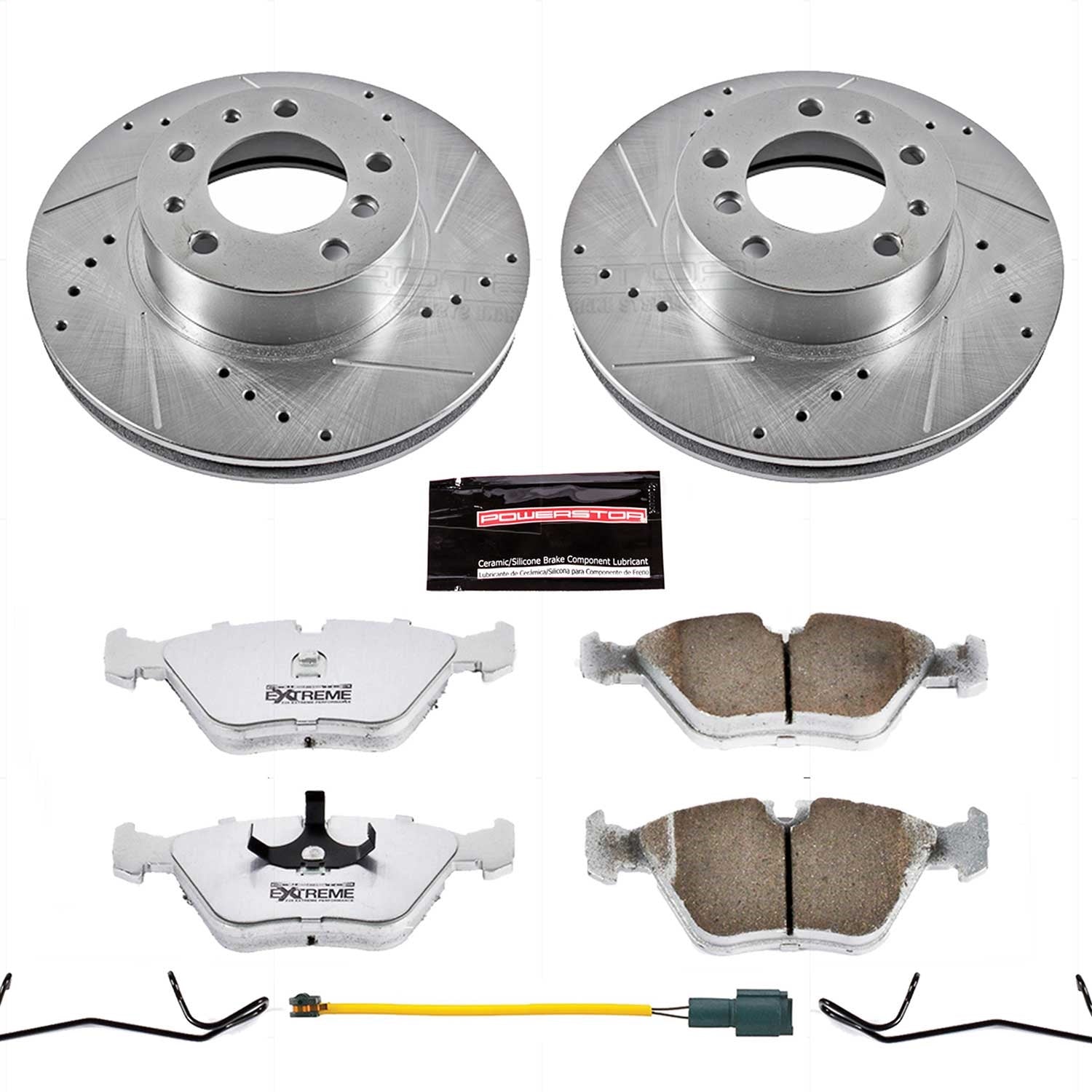 PowerStop Front Z26 Street Warrior Brake Kit | BMW 735i (87-89) (K7331-26)