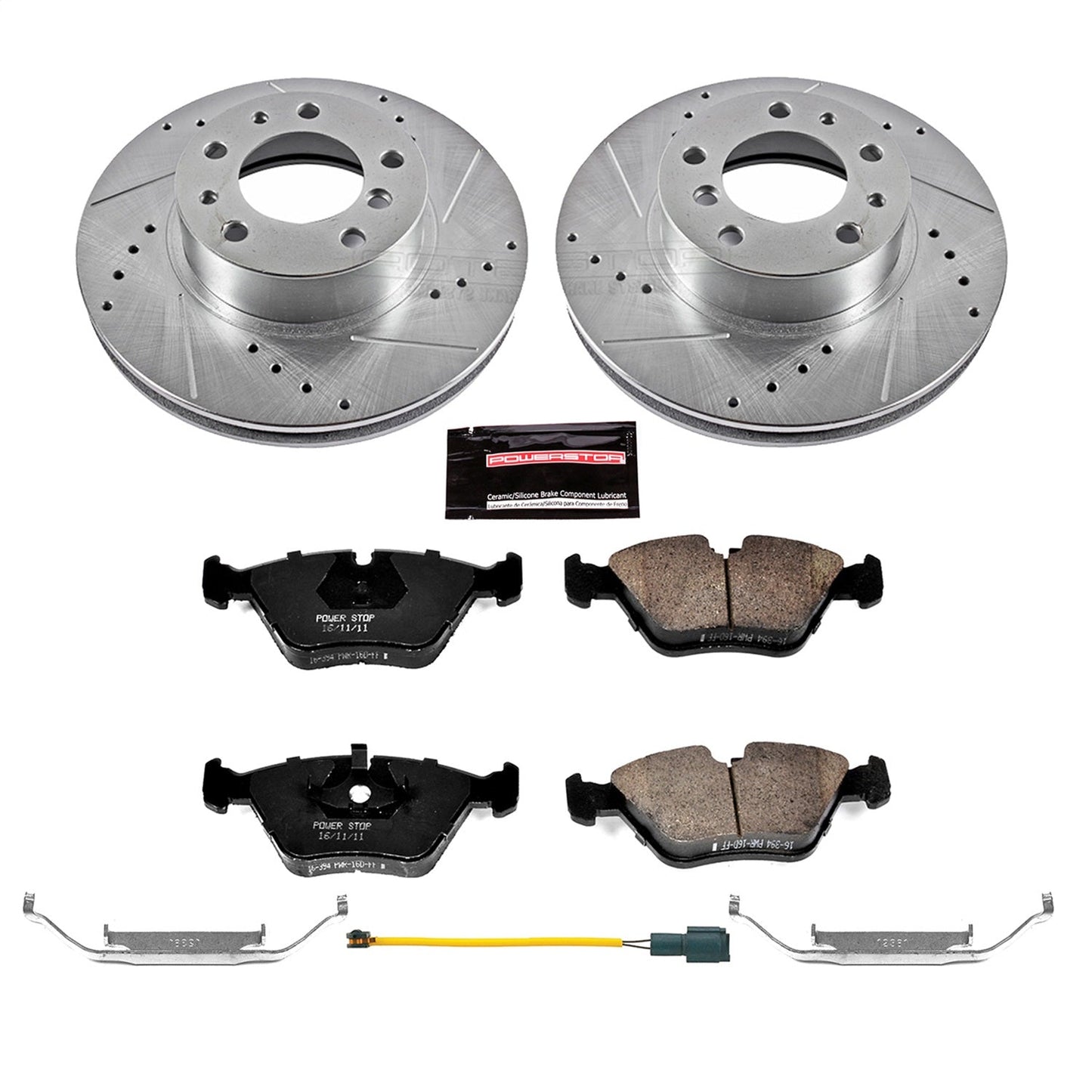 PowerStop Front Z23 Evolution Sport Brake Kit | BMW 735i (87-89) (K7331)
