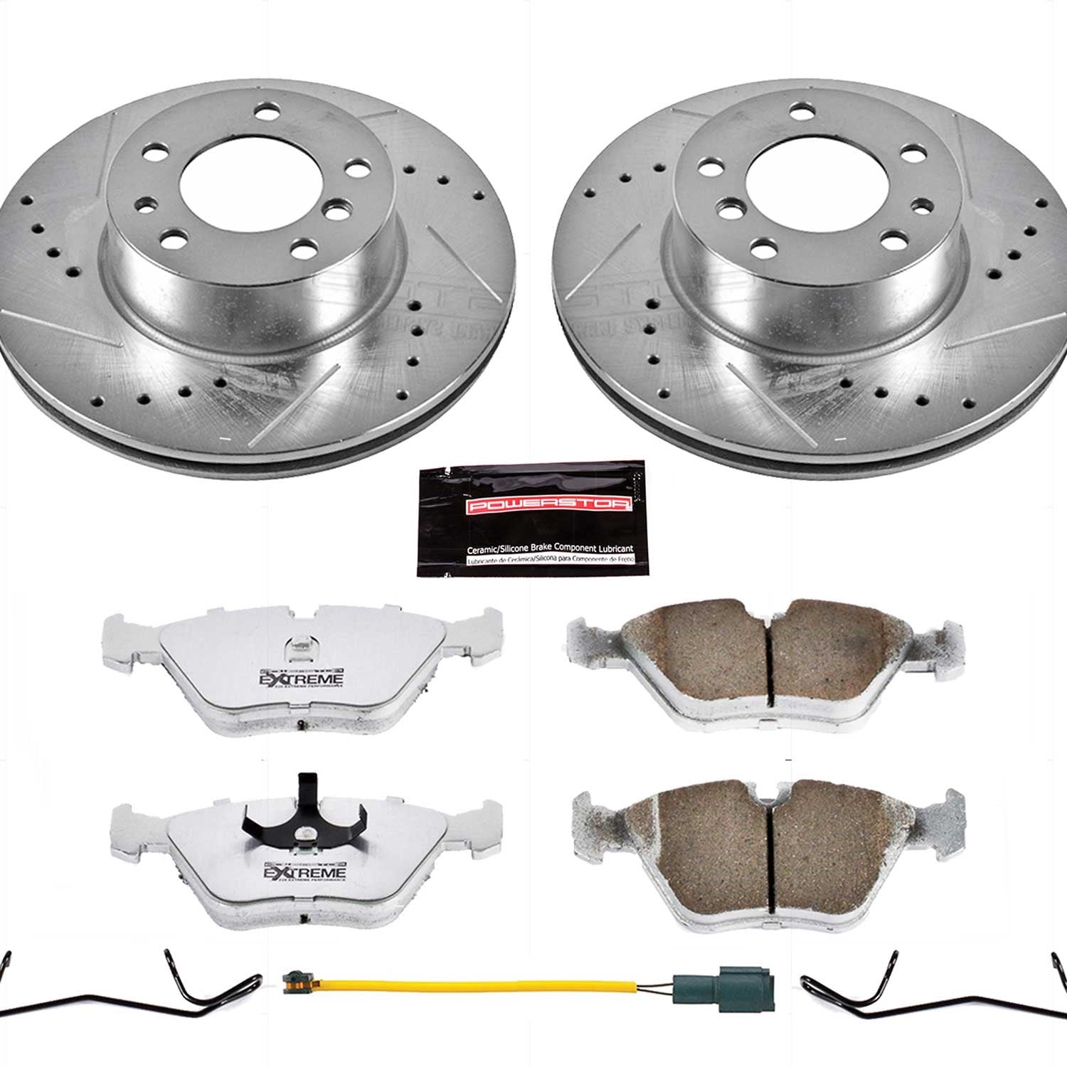 PowerStop Front Z26 Street Warrior Brake Kit | BMW 525i (1989) (K7334-26)