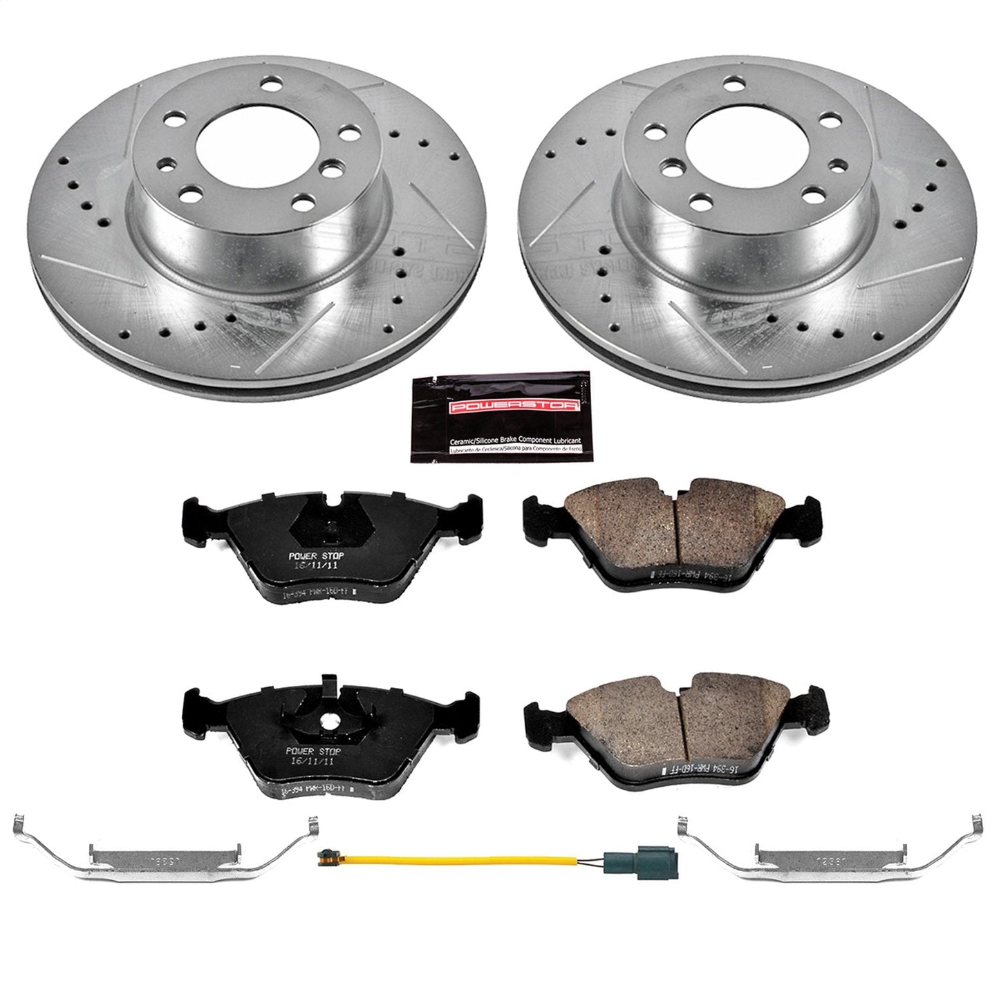 PowerStop Front Z23 Evolution Sport Brake Kit | BMW 525i (1989) (K7334)