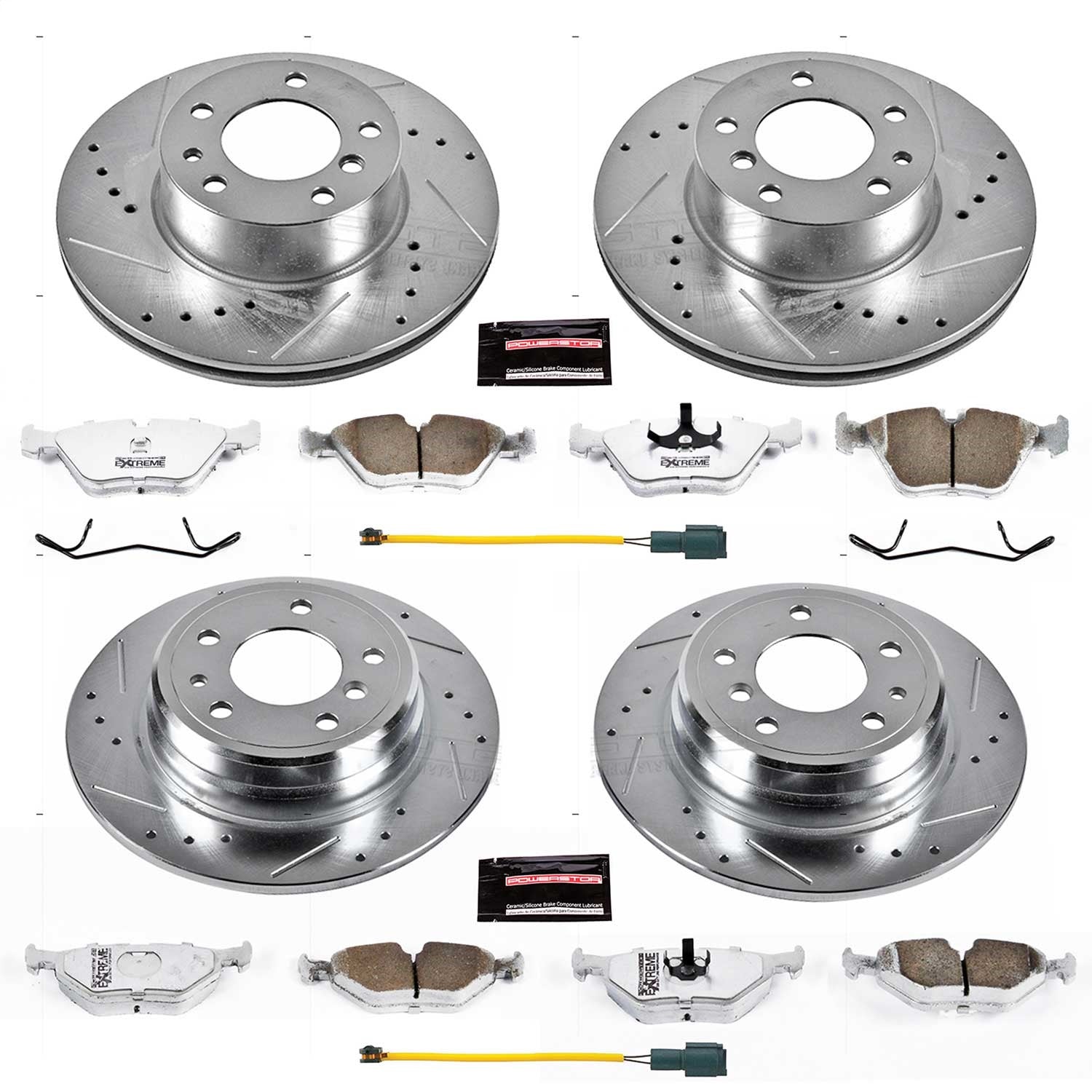 PowerStop Front & Rear Z26 Street Warrior Brake Kit | BMW 525i (1989) (K7335-26)