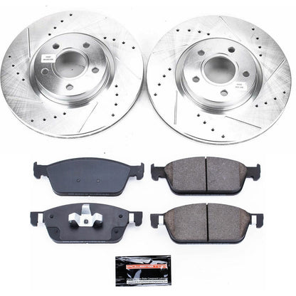 PowerStop Front Z23 Evolution Sport Brake Kit | Ford Escape (17-18) (K7338)
