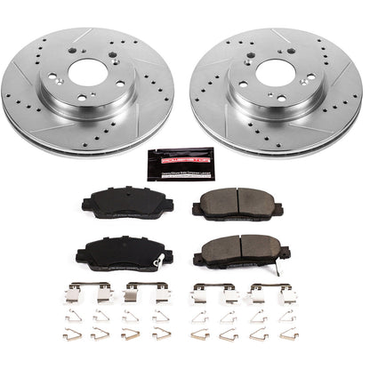 PowerStop Z23 Evolution Sport Front Brake Kit | Honda Accord (16-17) (K7345)