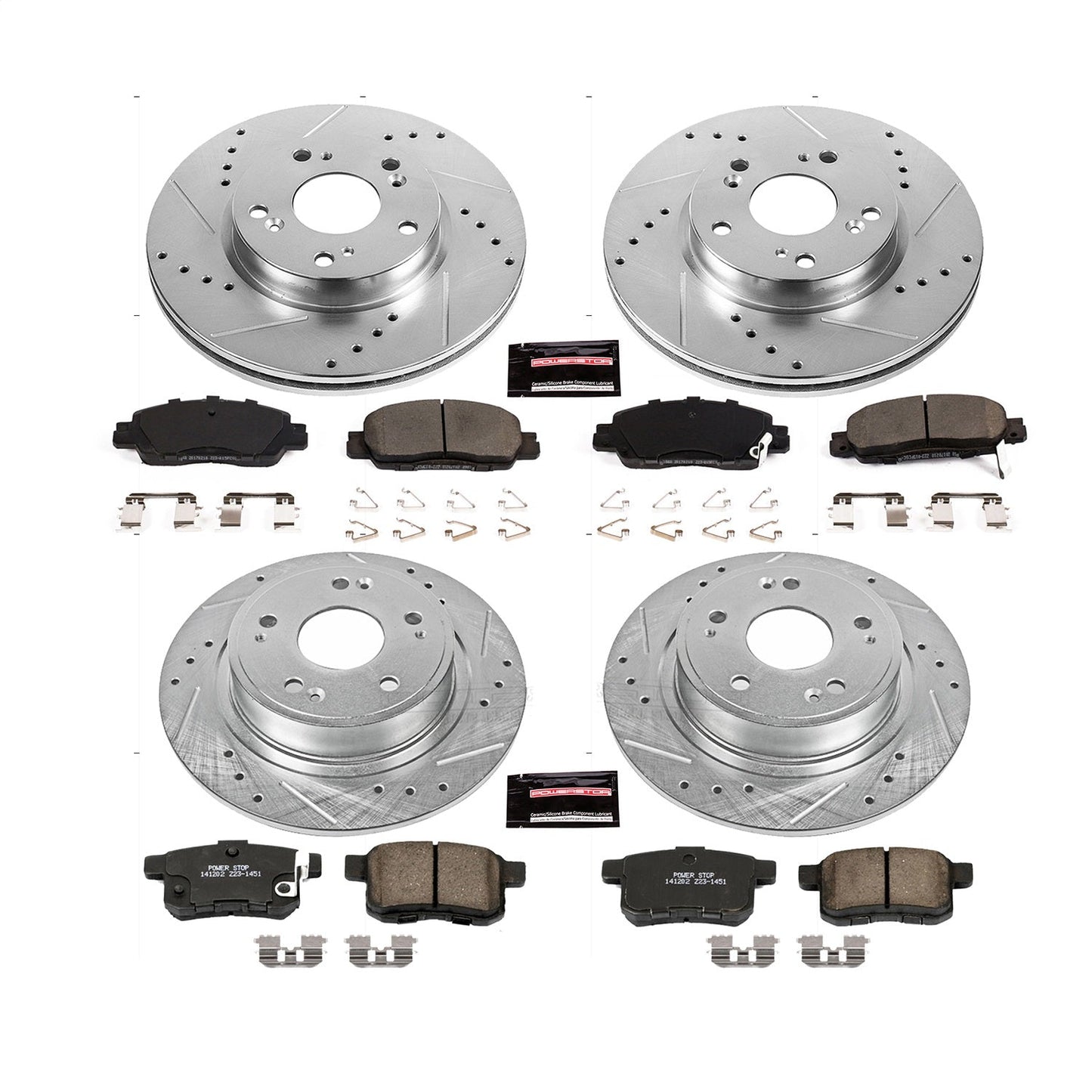 PowerStop Front & Rear Z23 Evolution Sport Brake Kit | Honda Accord (16-17) (K7346)